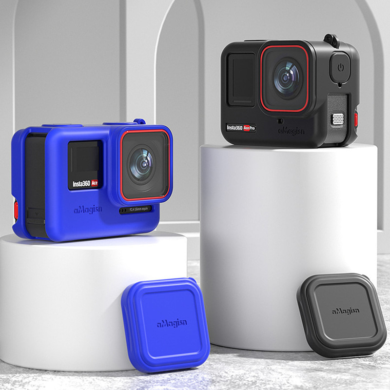 인스타360 에이스 프로 풀커버 실리콘 케이스 렌즈 카메라 보호 Insta360 Ace Pro